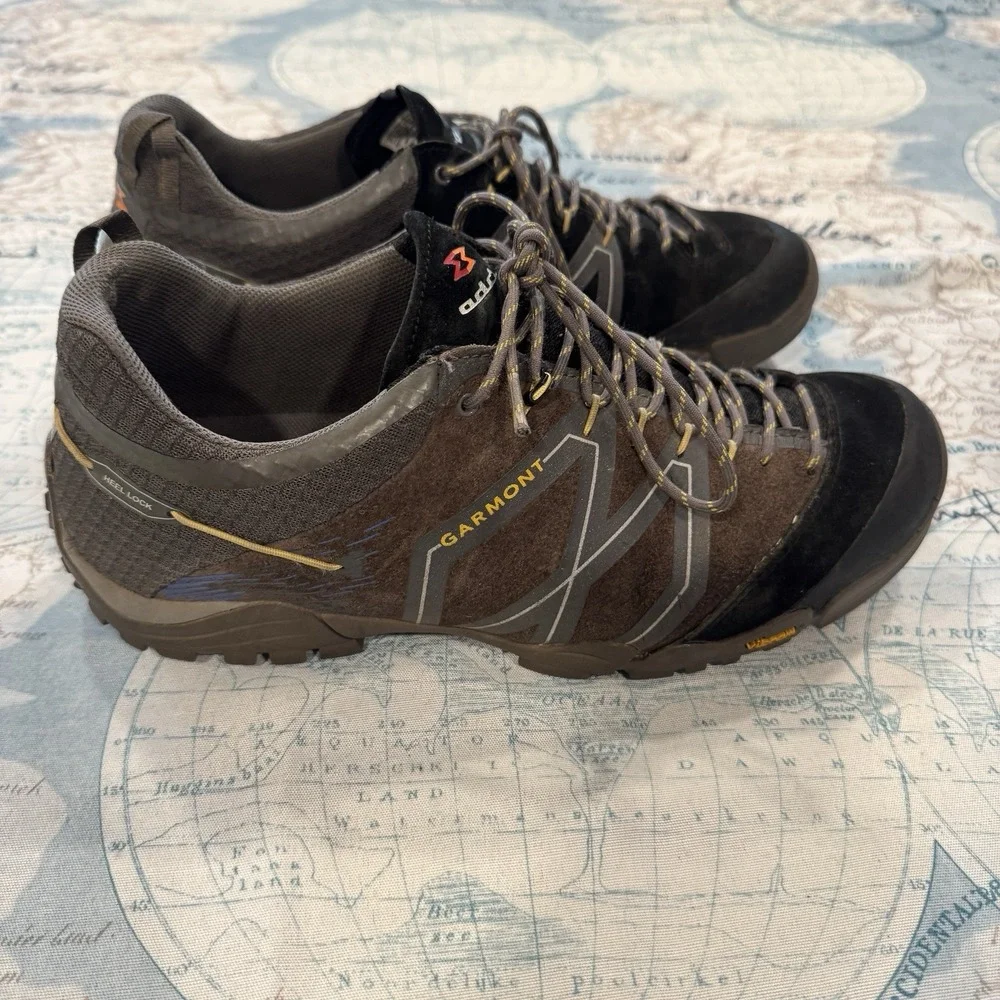 Garmont‎ Sticky Stone Gtx Heel Lock Vibram Men Hiking Shoe Dark Gray Black Sz 11